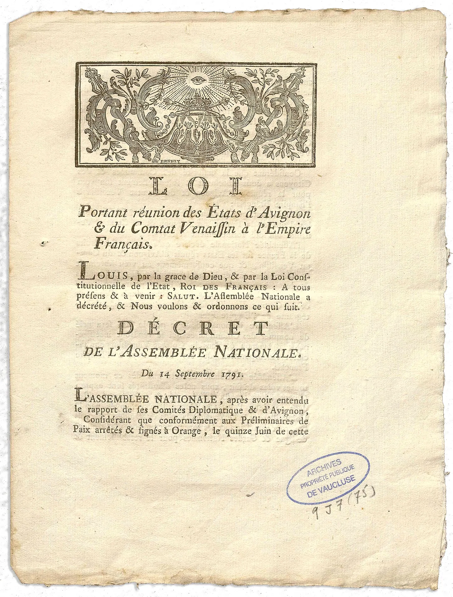 Page imprimée