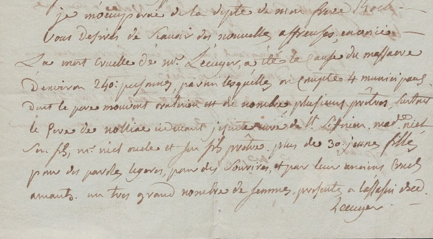 Lettre manuscrite
