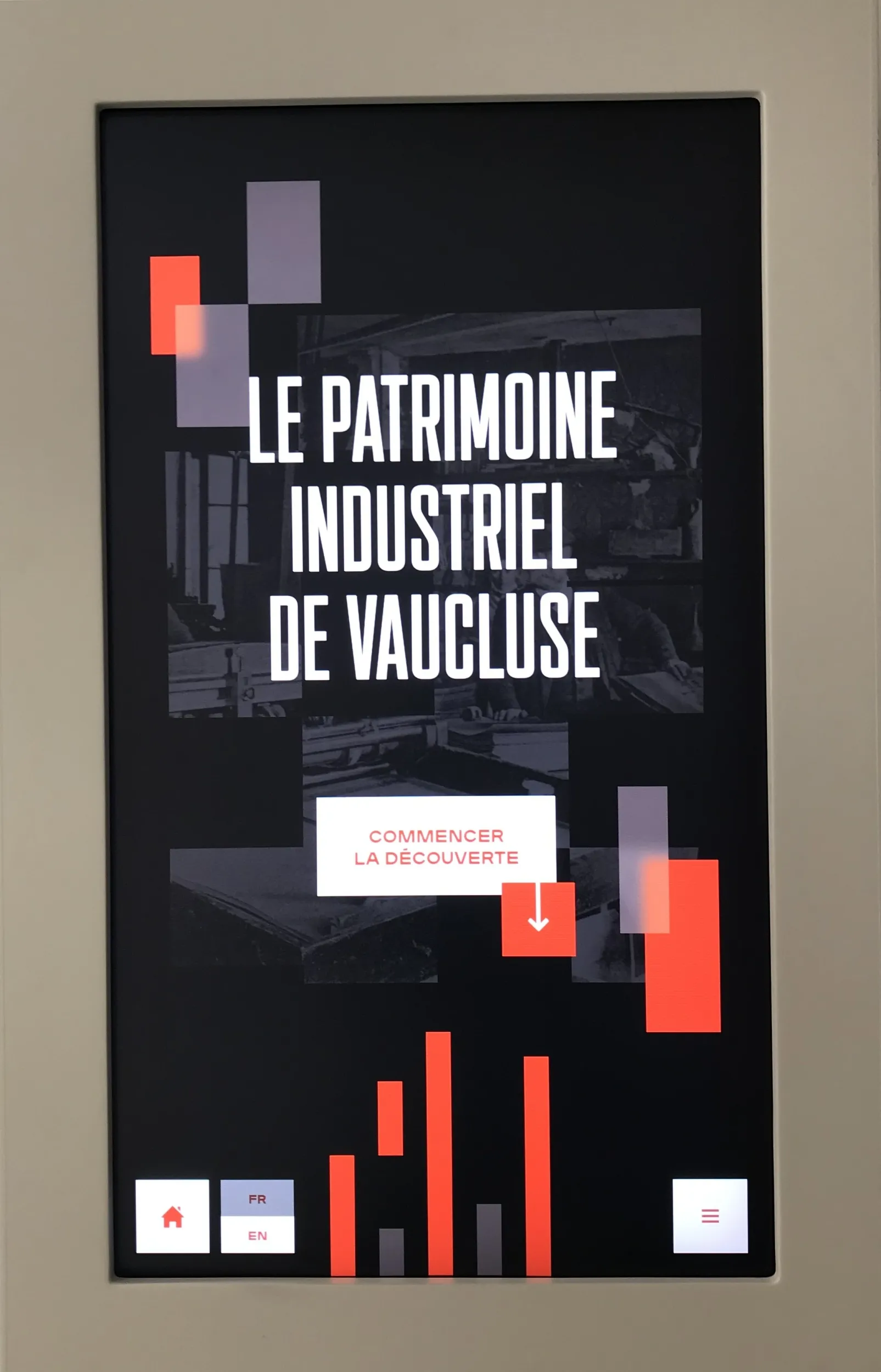 Image sur l'écran d'accueil "Le patrimoine industriel de Vaucluse"
