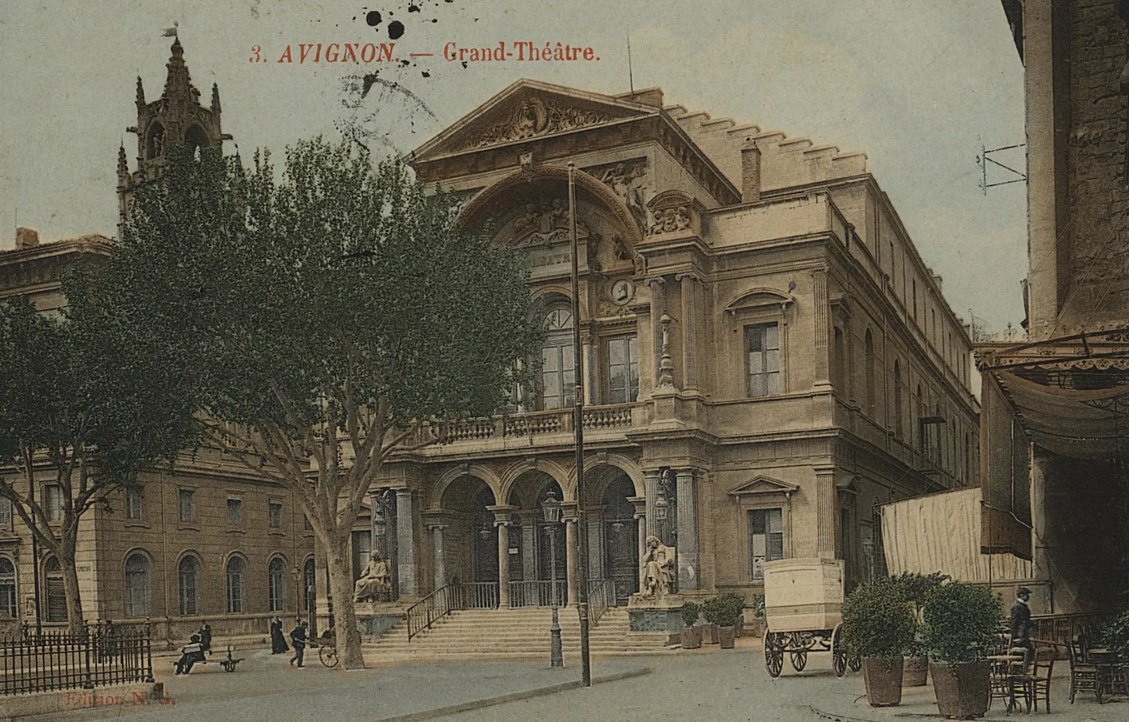 Carte postale colorisée