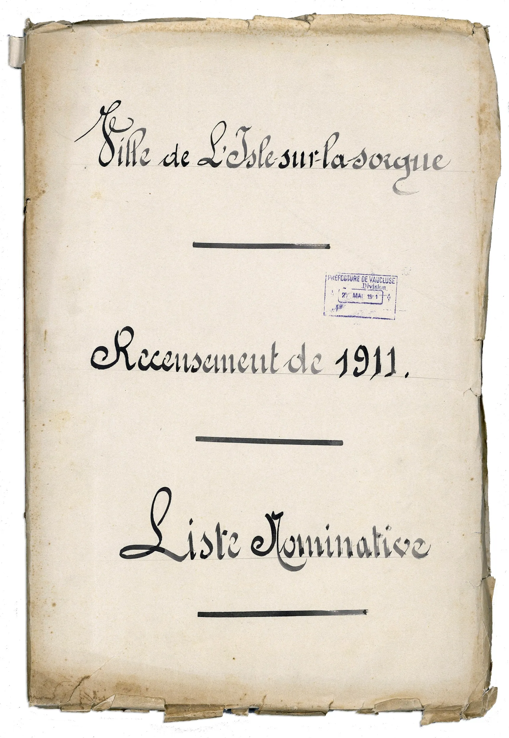 Cahier manuscrit