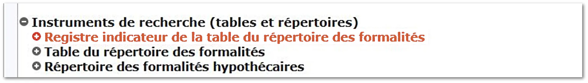 Schéma illustrant le cheminement pour trouver une transcription hypothécaire à partir de l'identification du bureau compétent
