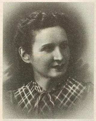 Portrait d'Yvonne Garcin née Gazan dans l'ouvrage "Nous étions des terroristes" de Jean Garcin (AD Vaucluse biblio 2987)