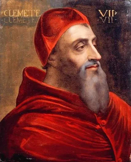 Peinture polychrome du pape