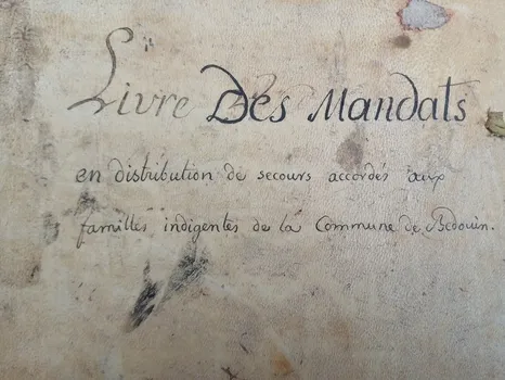 Détail d'un document manuscrit