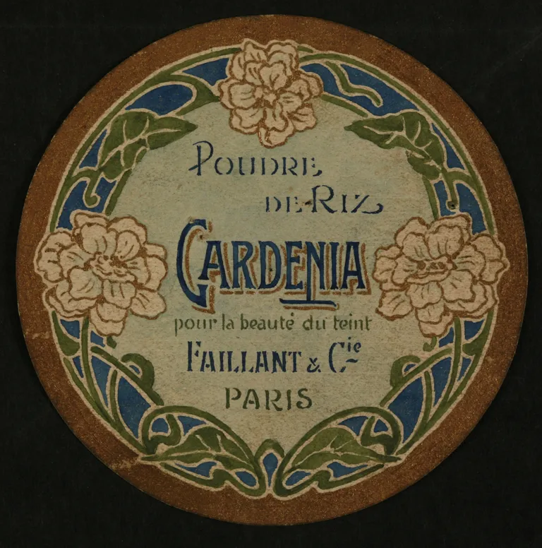Etiquette poudre de riz Gardenia