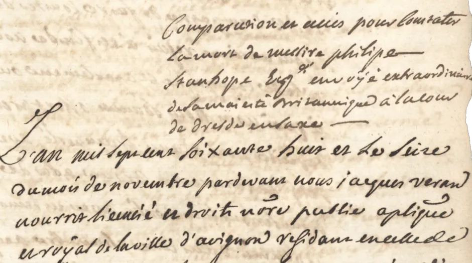 Document manuscrit
